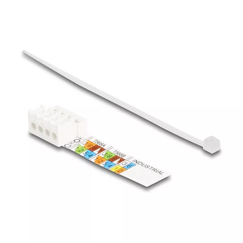 DeLOCK RJ45 plug field-assembly Cat.6A tool-free silver male