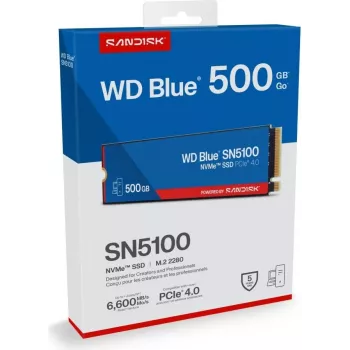 SanDisk 500GB WD BLUE SN5100 NVME SSD - Flash-Memory - assorted (WDBS4F5000ANC-WRSN)