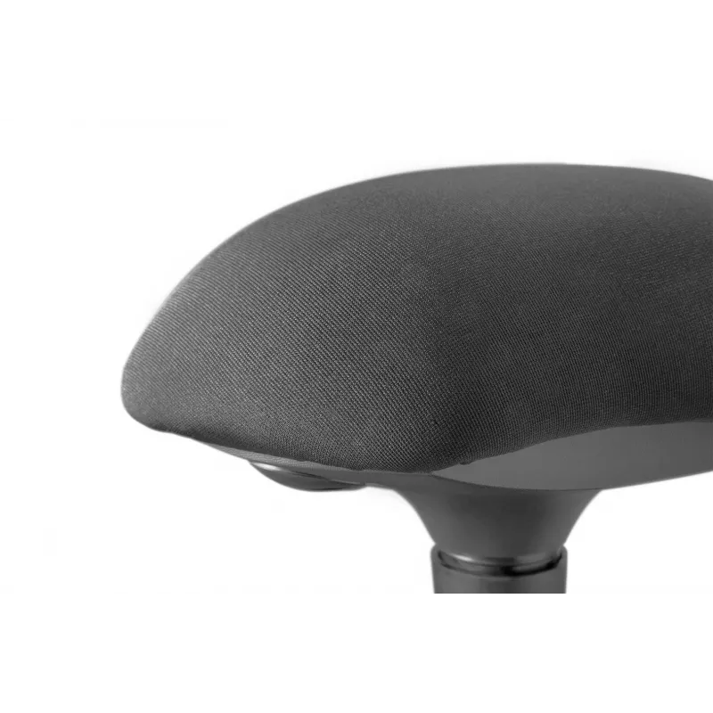 DIGITUS Ergonomic Stool / Standing Aid, Height-Adjustable with Gas Pressure Spring, Black