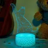 Table/Decorative LED lamp MANTA SNL119RGB RGB 3D animal-shaped light for interior decoration