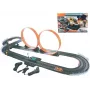 Mechanical toy racetrack Madej Racetrack with two loops, portable looped car track set