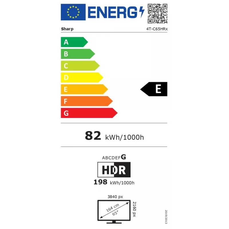 Sharp 65HR7265E 65-Inch 4K UHD Google TV Smart LED TV (Black)