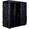 Chassis INTER-TECH B-42 Black Midi Tower, ATX, 2xUSB2.0, Blue LED strip, PSU optional