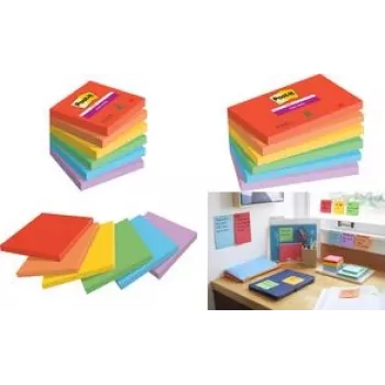 Sticky note Super Sticky 655-6SS-PLAY 127x76mm assorted 6 pc(s) (655-6SS-PLAY)