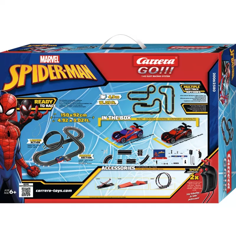CARRERA Racetrack Spider racing model 20062580 slot car set