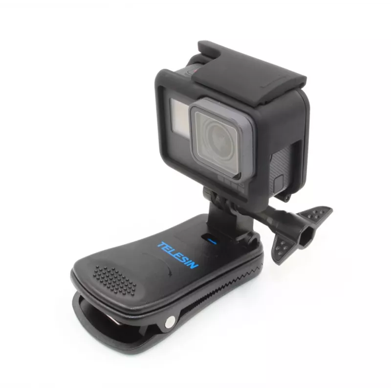 Backpack Mount Telesin GP-JFM-003 for Action Cameras, Compatible Universal Mount for Straps and Bags