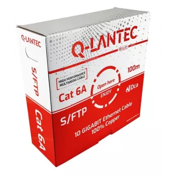 Q-LANTEC S/FTP cat.6A network cable, twisted pair, LSOH