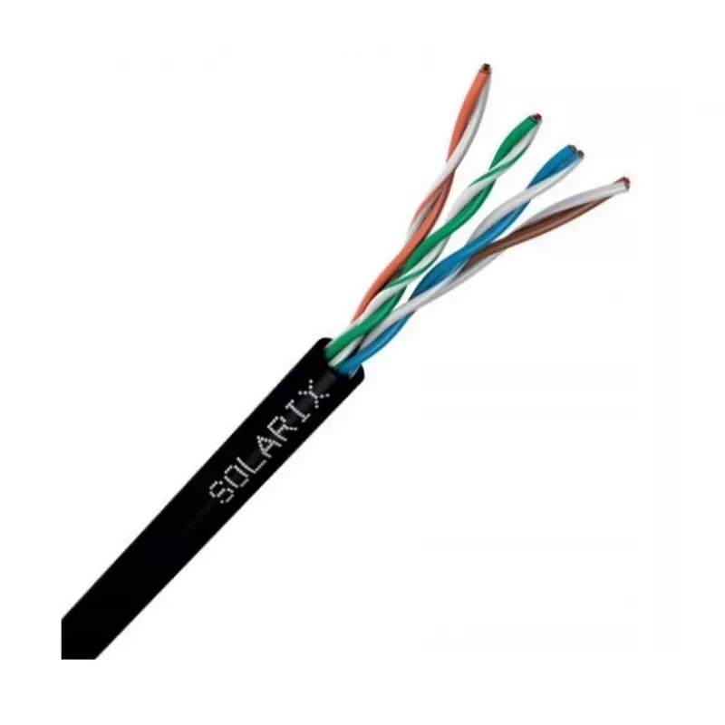 Network Cable Solarix SXKD-5E-UTP-PE UTP CAT5E 305m Black