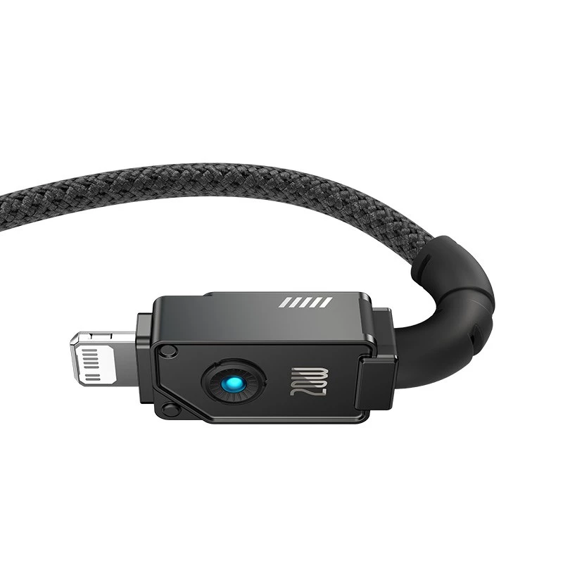 Baseus Unbreakable USB C to iP cable 2 m 20 W Black