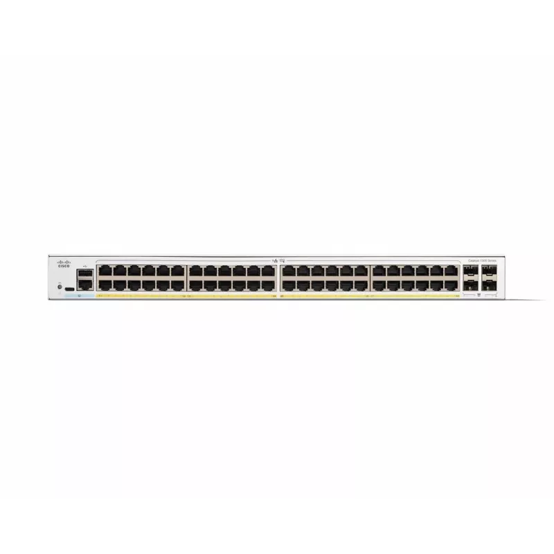 Managed Switch Cisco Catalyst 1300-48P-4G 48 Port GE PoE 4x1GE SFP