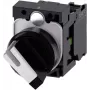 Rotary selector switch front ring plastic black/white 1 x 90° Siemens SIRIUS ACT 3SU1100-2BF60-1BA0