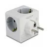 DeLOCK 11501 Power Plug Adapter Type F White 3A USB Ports