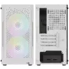 ATX AEROCOOL TRINITY MINI FRGB MICRO MINI TOWER CASE WITH GLASS PANEL (WHITE)