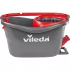 Mop VILEDA EasyWring & Clean Turbo, red technopolymer bucket, removable washable microfibre head, for hard floors
