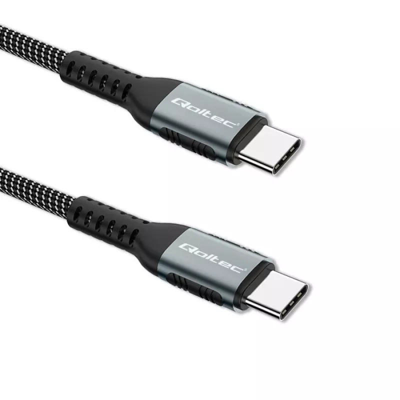 USB Cable Qoltec 52358 1.5m USB C Black USB 2.0 0.48 Gbit/s