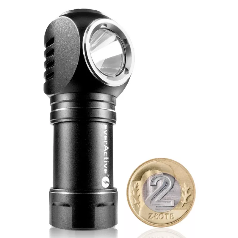 flashlight LED 3 operating modes 10 W 500 Lumens aluminium enclosure rechargeable waterproof FL-55R Dripple - Everactive