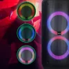 Portable speaker MANTA ATTIS SPK0802 120W, Bluetooth, wired input, rechargeable, FM, LED lights