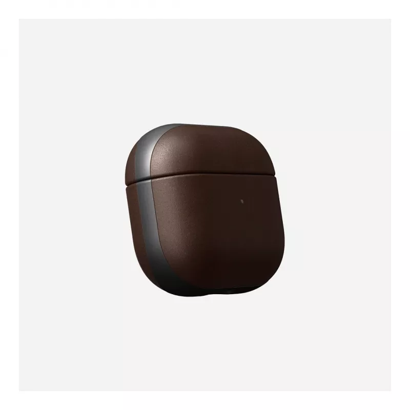 Leather AirPods Case Nomad V3 Rustic Brown — protective leather cover for AirPods charging case
