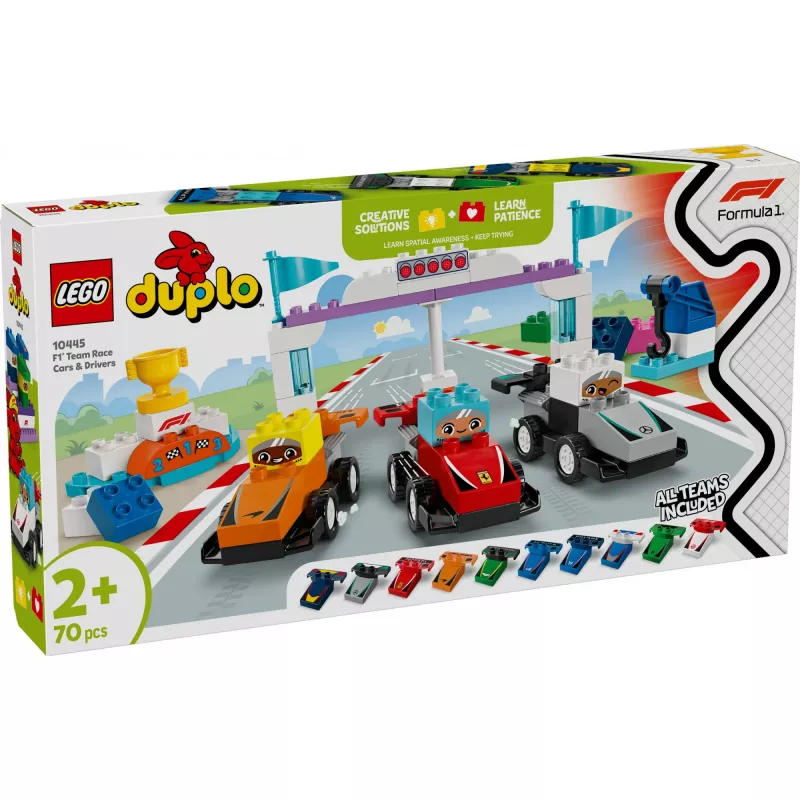 LEGO DUPLO 10445 F1 Team Race Cars & Drivers