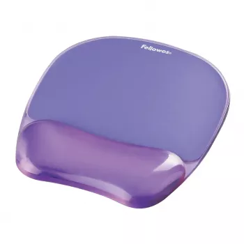Mouse pad Fellowes Crystals Gel with gel wrist rest, violet, 202×230 mm, 32 mm thickness