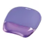 Mouse pad Fellowes Crystals Gel with gel wrist rest, violet, 202×230 mm, 32 mm thickness