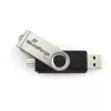 MEDIARANGE MR931-2 - 16 GB - USB Type-A / Micro-USB - 2.0 - 15 MB/s - swivel ring - Silver - Black
