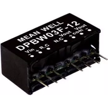 Power adapter/inverter MEAN WELL DPBW06F-15 — 6 W, 15 V, 0.2 A