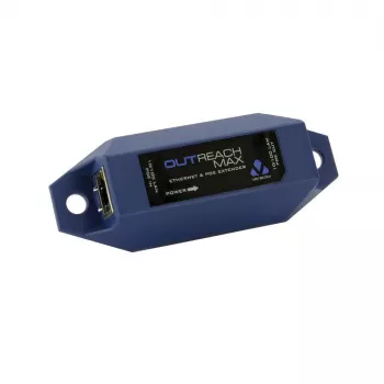 Veracity OUTREACH Max - Network Transmitter - 800 m - Voll - Halb - 10/100Base-T(X) - IEEE 802.3af,IEEE 802.3at - Blue