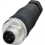 Phoenix Contact 1681460 Wire Connector M12 Black - Stainless Steel (1681460)
