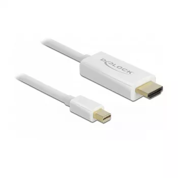 Video cable adapter DeLOCK 83707 Mini DisplayPort to HDMI 2m White