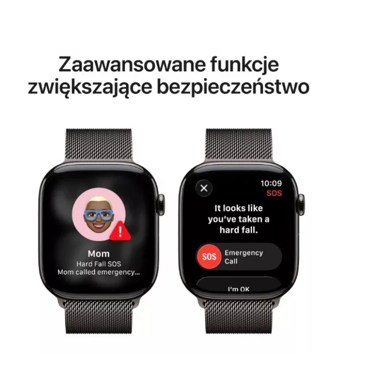 Apple Watch Series 11 GPS + Cellular 46mm Slate Titanium Case with Slate Milanese Loop M/L