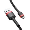 Cable Micro USB Baseus Cafule 1.5A 2m (red & black)