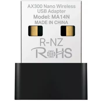 USB Wi‑Fi Adapter MERCUSYS MA14N — USB Type‑A, 2.4 GHz Single‑Band, up to 287 Mb/s, Black