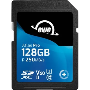 OWC Atlas Pro 128GB SDXC UHS-II V60 Media Card - Extended Capacity SD (SDXC)