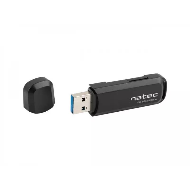 Card reader NATEC Scarab 2 USB 3.2 Gen 1 Type-A — MicroSD/SD support, 5000 Mbit/s, black