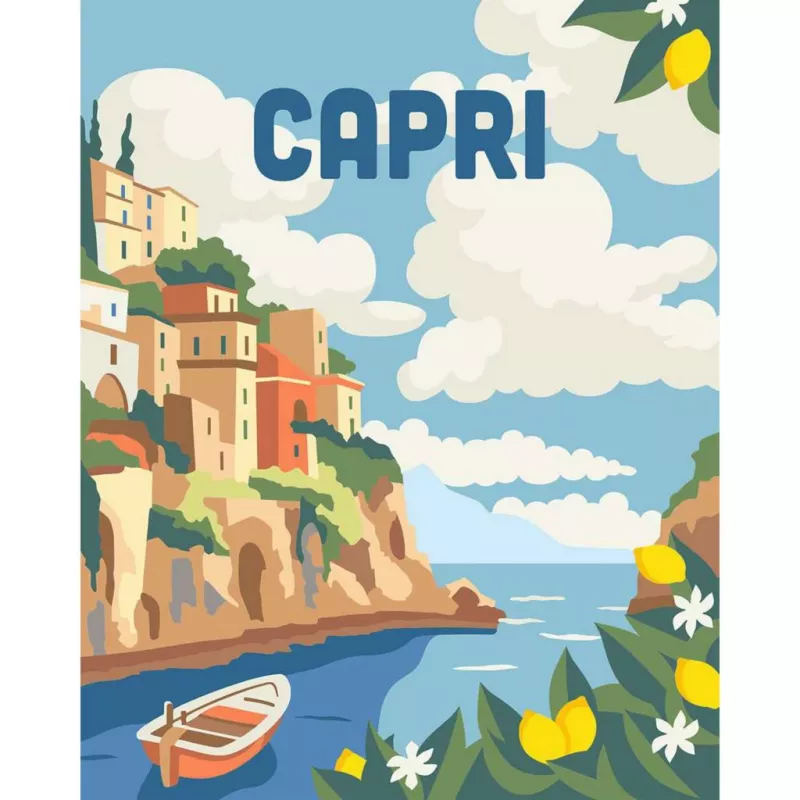 Painting kit Ravensburger CreArt Capri – canvas painting set by Ravensburger