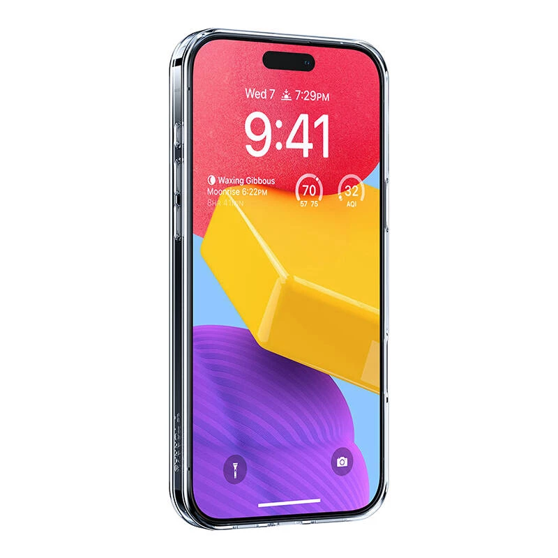 Protective case Torras Ostand Pro for iPhone 16 Plus, transparent slim-fit, TPU/PC