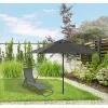 Garden umbrella Extralink foldable 3 m, large, graphite