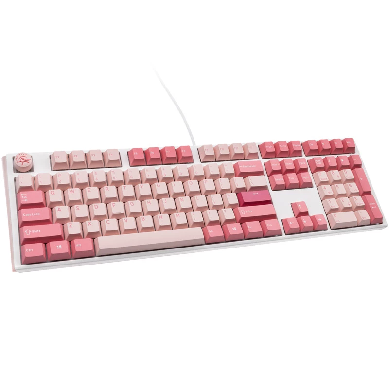 Ducky One 3 Gossamer Pink keyboard Gaming USB US English Pink, White