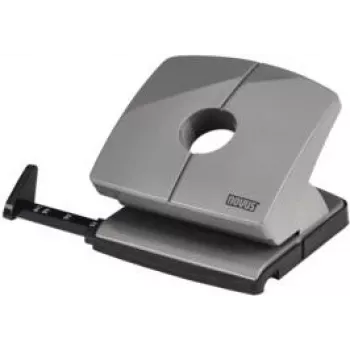 2-hole punch NOVUS B220 ColorID smart grey — metal construction, 2-hole desktop punch