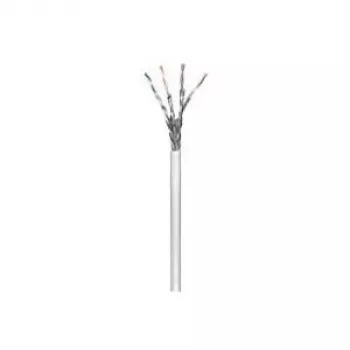 Wentronic Goobay CAT 6 Network Cable, S/FTP (PiMF), Grey, 100 m - CCA Copper Mix, AWG 23/1 (solid), LSZH (93956)