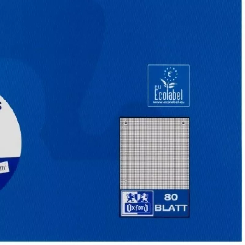 Oxford College Notebook A4+ 220 x 295 mm 80 Bl. squared with margin L