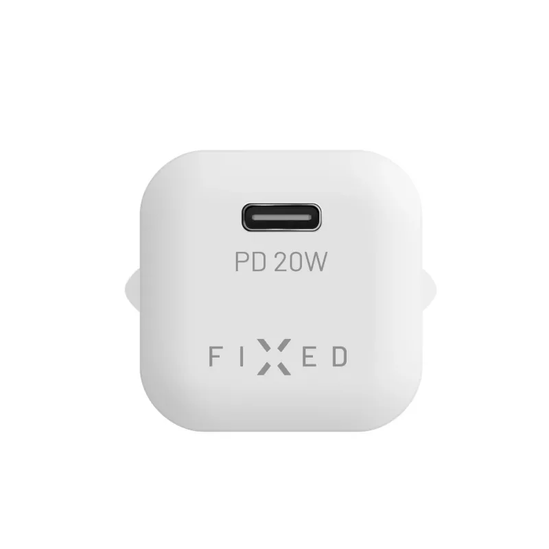 Portable USB-C Travel Charger FIXED FIXC20M-C-WH 20W compact design