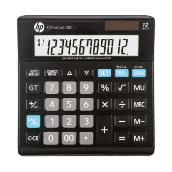 Desktop calculator HP HP-OC 300 II with 12-digit display, black