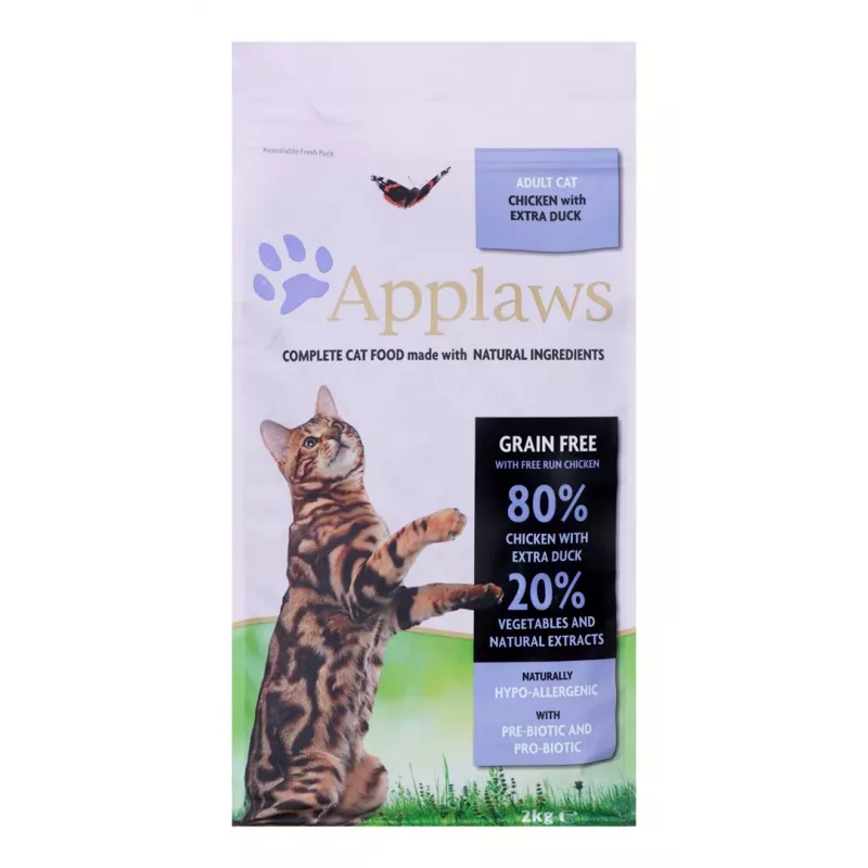 Applaws dry cat food, chicken with duck, 2 kg