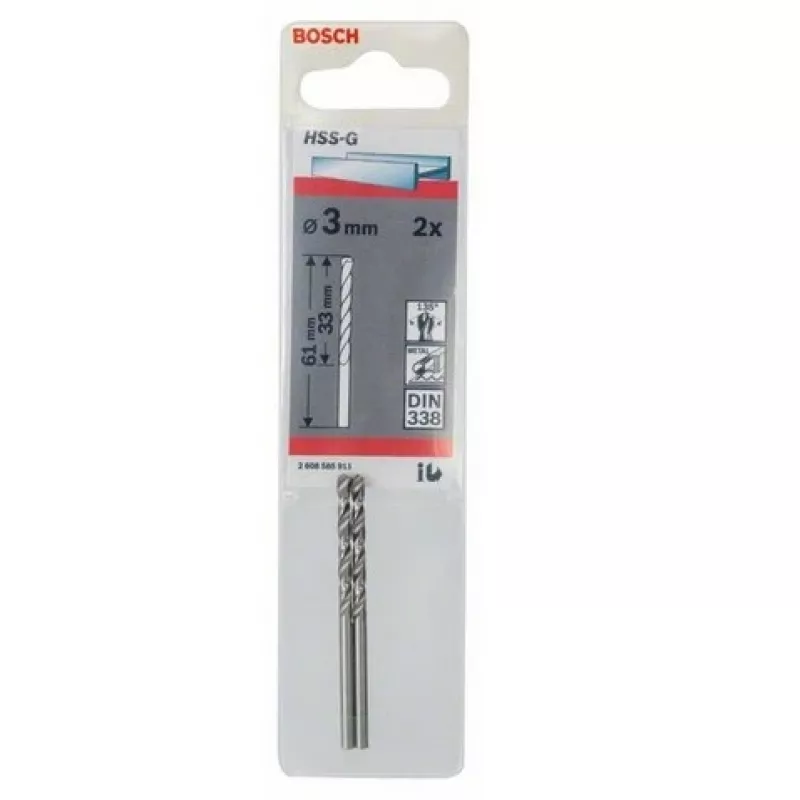 Twist drill bit Bosch Metal drill bit HSS-G DIN 338