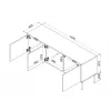 Cama INSERTO 3D TV cabinet 143.5x40x61.5 cashmere + LED