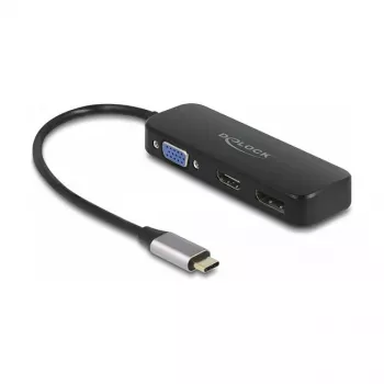 DeLOCK USB Type-C Adapter to VGA HDMI DisplayPort 4K 60 Hz