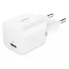 Charger Belkin BoostCharge 25W USB-C PD (Indoor AC) White — for portable gaming consoles, smartphones, tablets