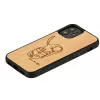 Phone case man and wood for iPhone 12 mini — printed cat with red fish